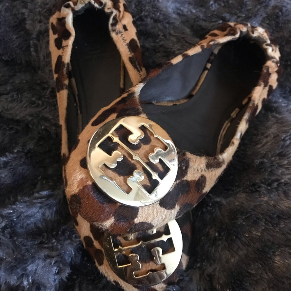 Tori Burch Cheetah Print Riva Ballet Flats